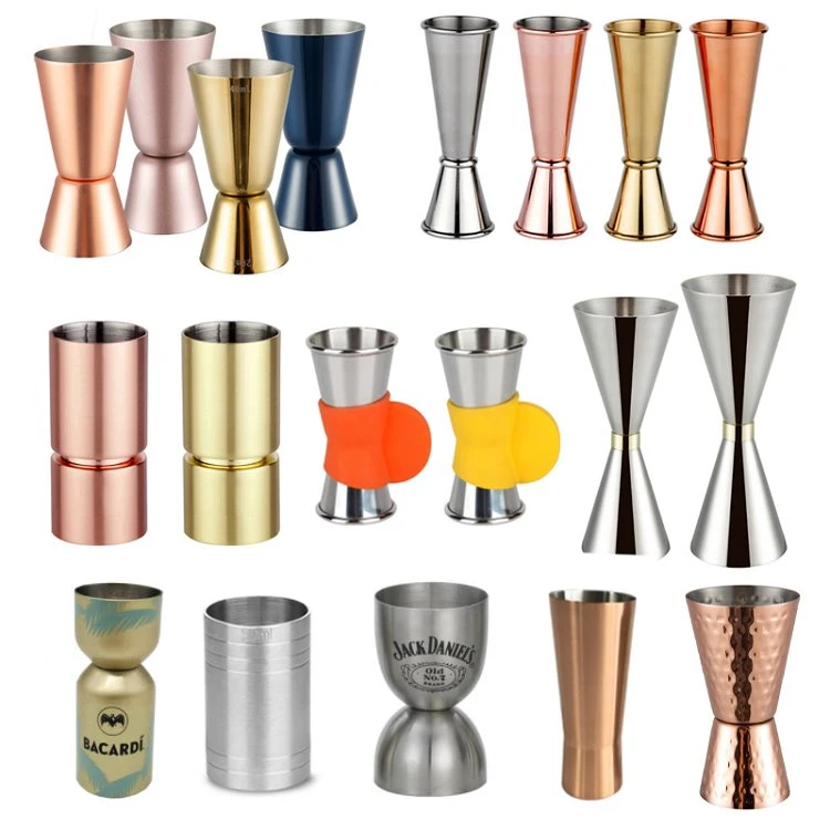 custom stainless steel bar measuring cup