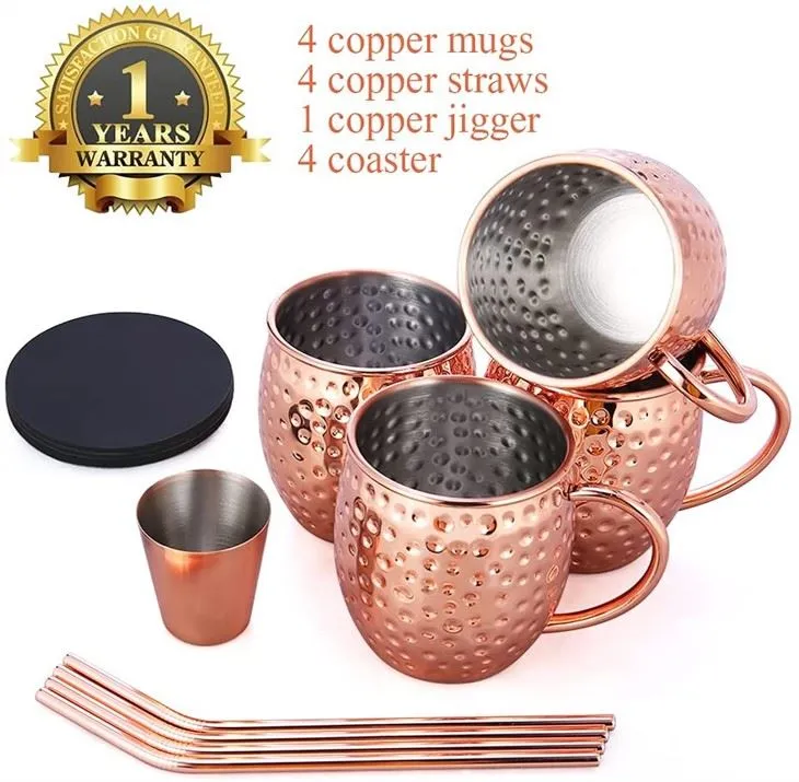 Amazon Hot Vann konplè Copper Moskou Mule Mugs