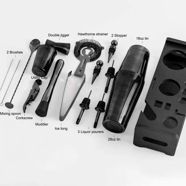 Nwa Cocktail Shaker Mete ak kanpe