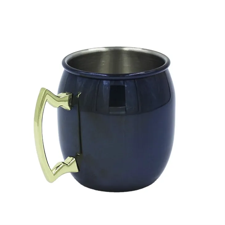 Copper Moskou milèt tas ak manch kwiv