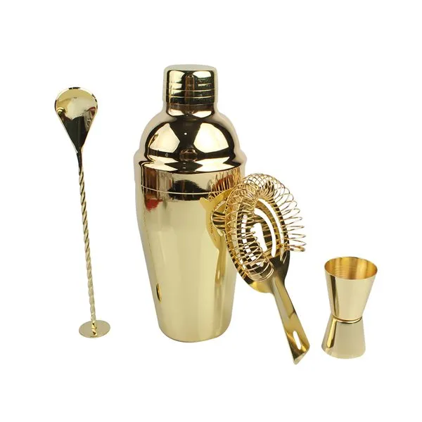 Sou entènèt jwèt Gold Shaker Set