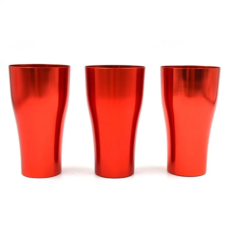 Wouj 16oz Quick Cool Aliminyòm Cup