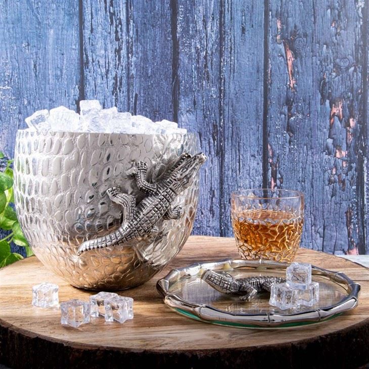 Crocodile Aluminum Ice Bucket high quality